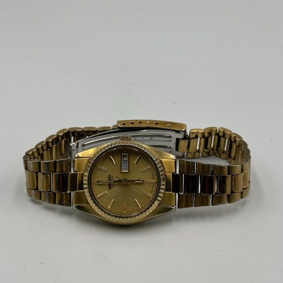 Vintage Seiko Watch Women Gold Tone 3e23-0A60 Untested Sold As Is 6.25" - Picture 7 of 13